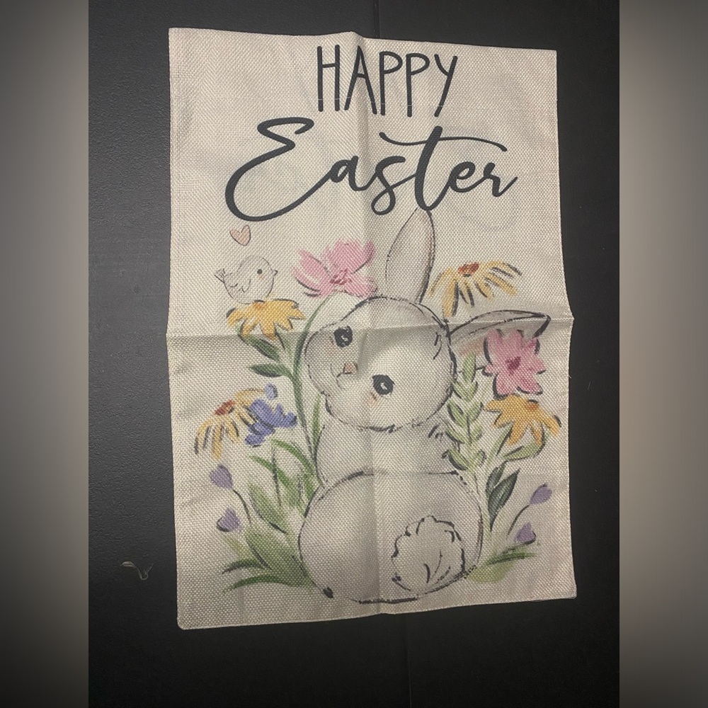 🥧 Happy Easter Bunny Garden Holiday Flag